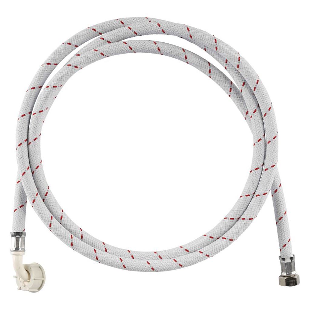 HQ Inlet hose nylon ¾" Straight to ¾" Hooked 2.5m (3/4 inch) for washing machine - WAIH3434SH1N25