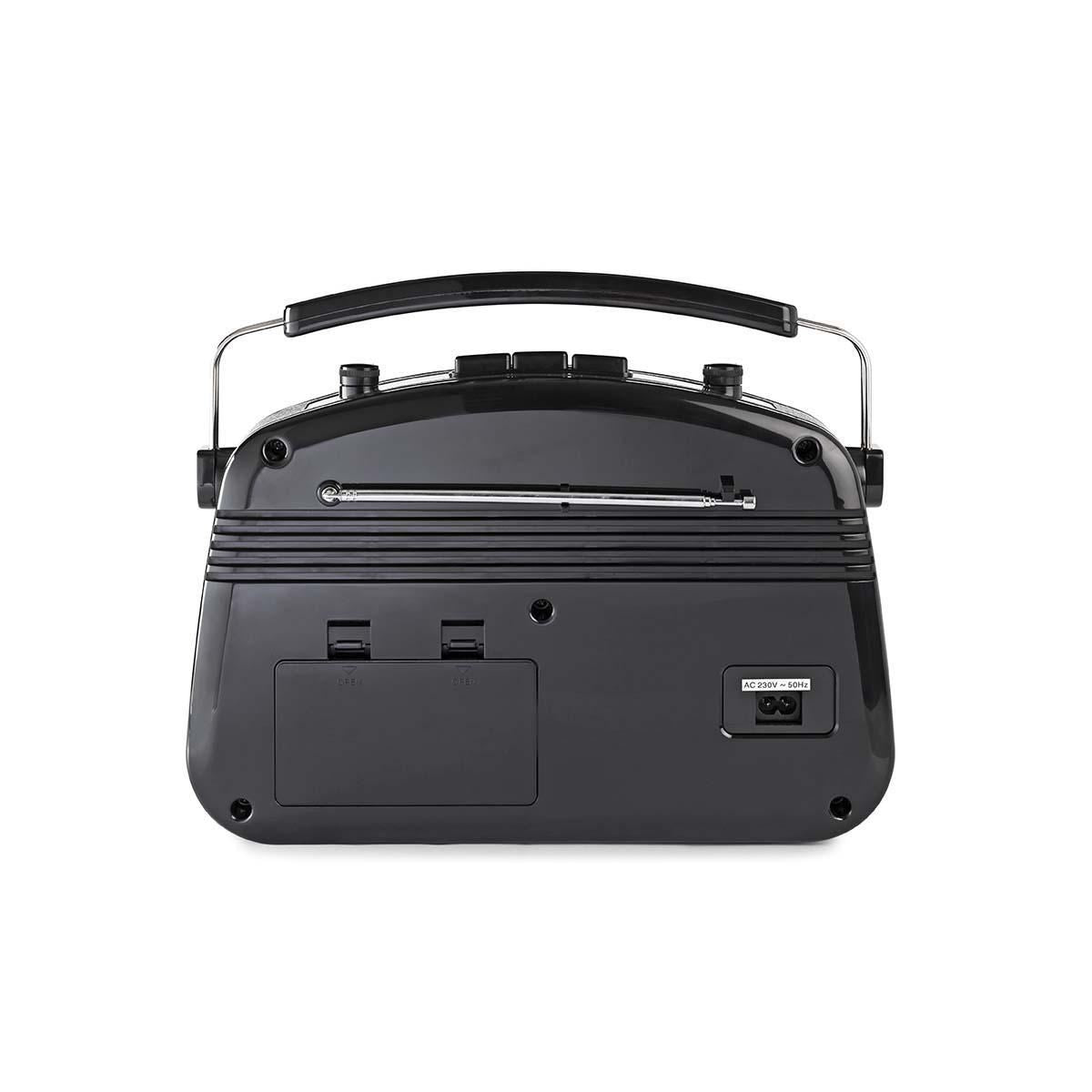 Nedis FM Radio 4.5W Carrying Handle Black RDFM5000BK