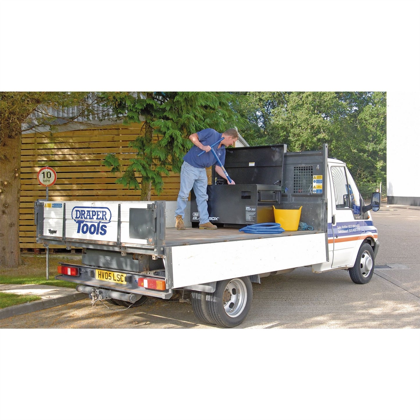 Draper 05544 DBB1220/B Black Box (Contractors Storage Box) 1210 x 605 x 470mm