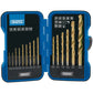 Draper 18549 Titanium Drill Bit Set 15 Piece Nitride Coated HSS Straight Shank