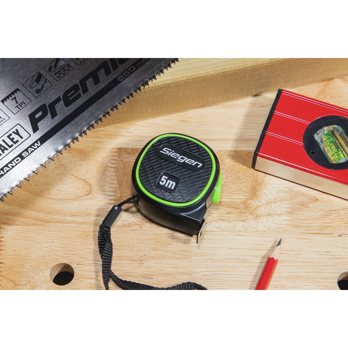 Sealey Siegen Metric/Imperial Auto-Lock Tape Measure 5m(16ft) x 19mm S01328