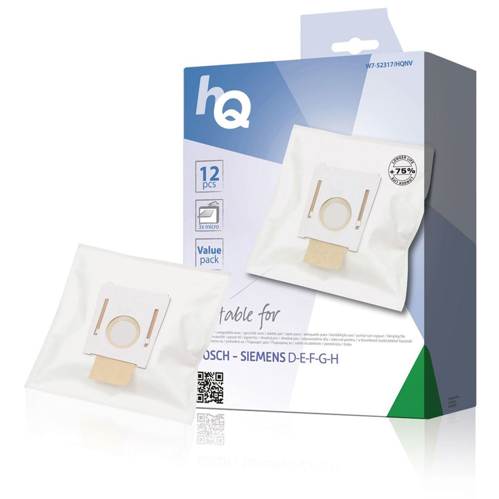 HQ Vacuum cleaner bag Bosch/Siemens D - E - F - G - H value pack - DUBG220SIB12