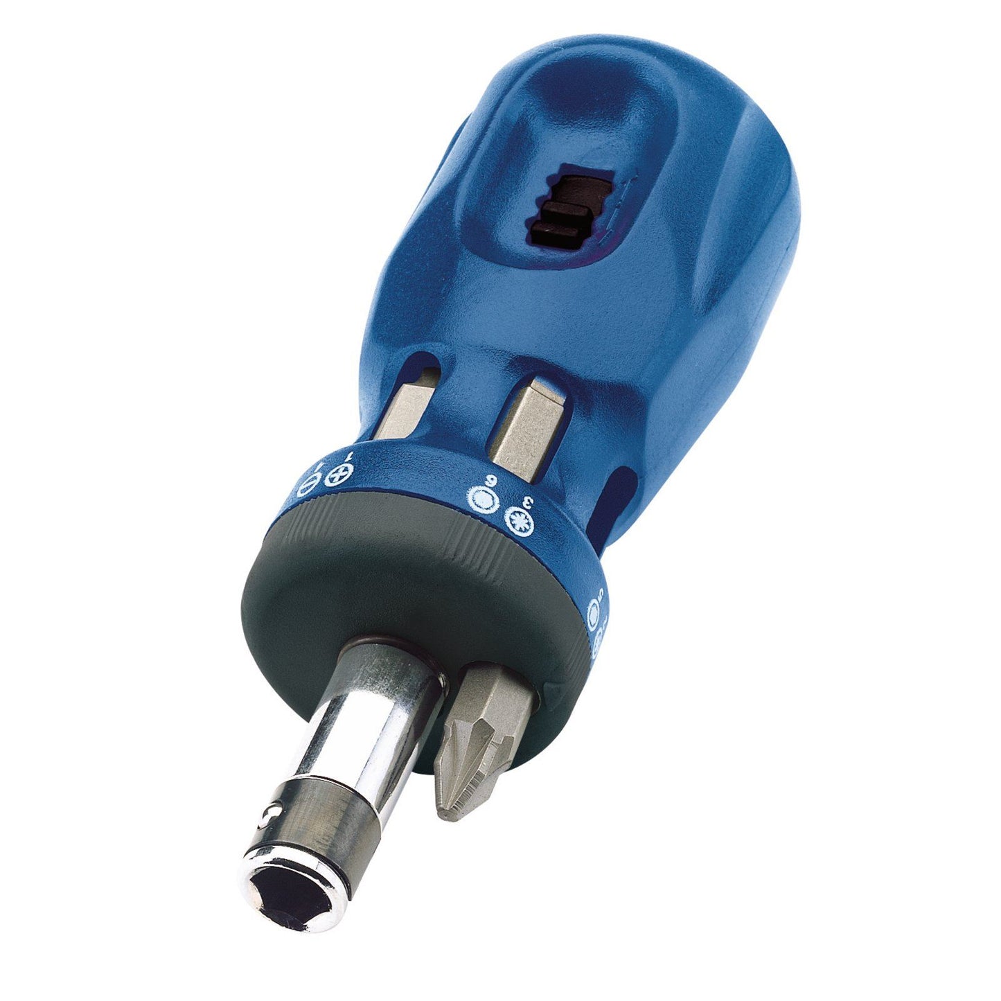 Draper VOID Chubby Ratcheting Screwdriver and Bit Set (7 Piece) - 75065