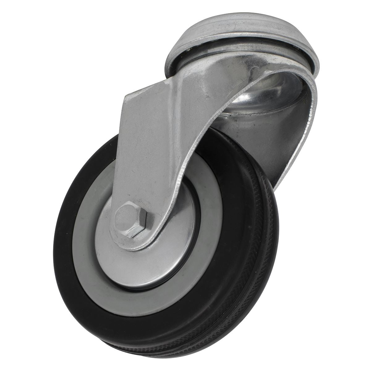 Sealey Castor Wheel Bolt Hole Swivel 75mm SCW175SB