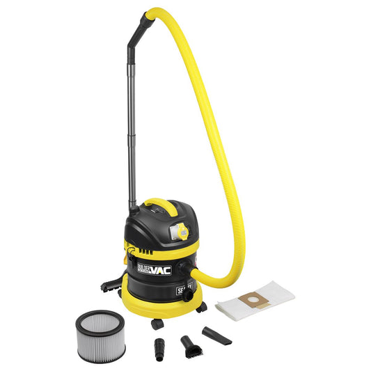 Sealey BuilderVac Wet & Dry Vacuum Cleaner 15L. Drum M Class Filtration