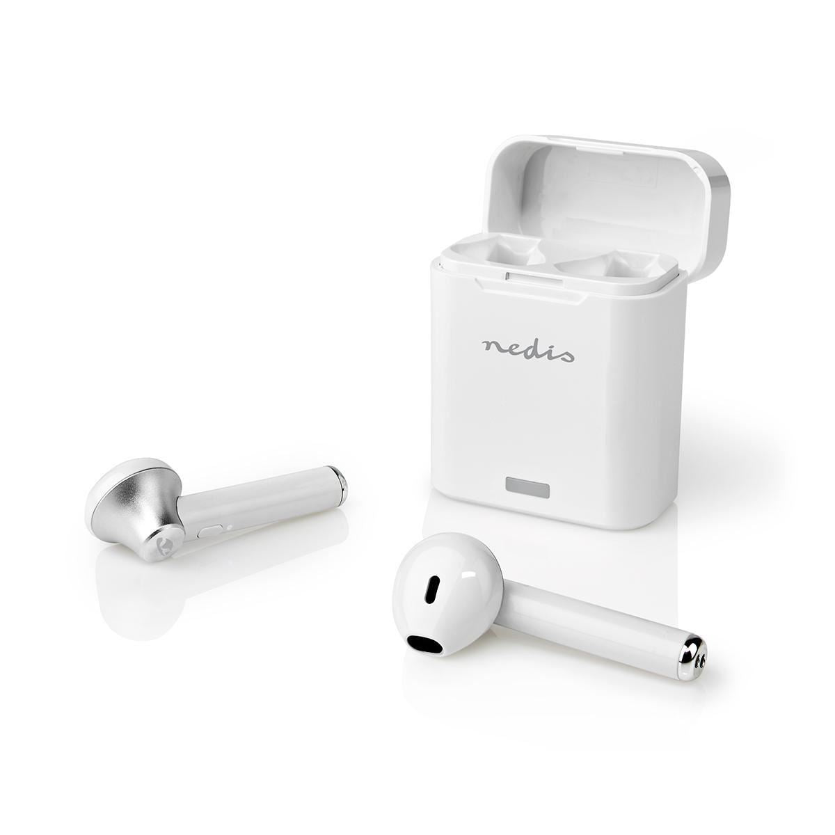 Nedis Fully Wireless Bluetooth® Earphones 3 Hours Playtime Voice Control - HPBT3052WT