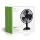 Nedis Table Fan Mains Powered Diameter 30 cm 35W Oscillation 3-Speed Black