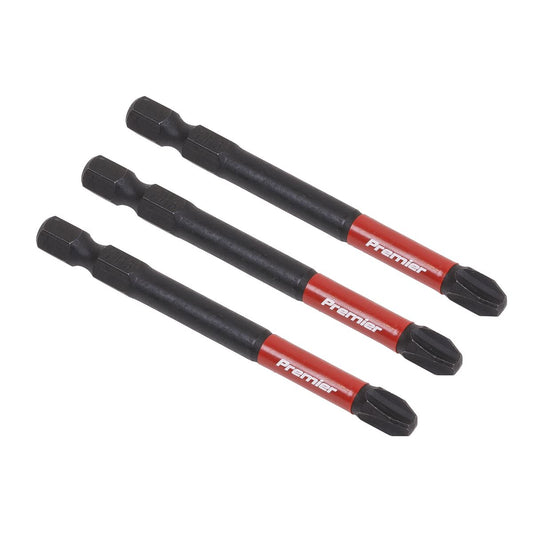Premier Phillips #3 Impact Power Tool Bits 75mm - 3pc AK8256