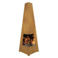 Dellonda Chiminea, Wood Burner, Heater for Outdoors W45cm x H150cm, Corten Steel DG106