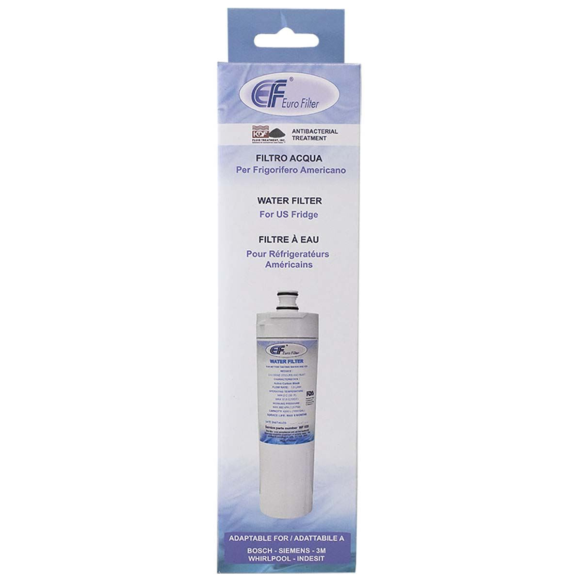 Euro Filter Adaptable waterfilter for refrigerator WF033K