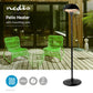 Nedis Patio Heater With Pole 200cm 1500W IP34 - HTPA16EBK