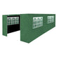 Sealey Dellonda Premium Side Walls/Doors/Windows for Gazebo/Marquee, Fits 3 x 6m Models - Dark Green DG156