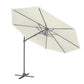 Dellonda Cantilever Parasol with 360� Rotation, Tilt & Cover 3m - Cream DG268