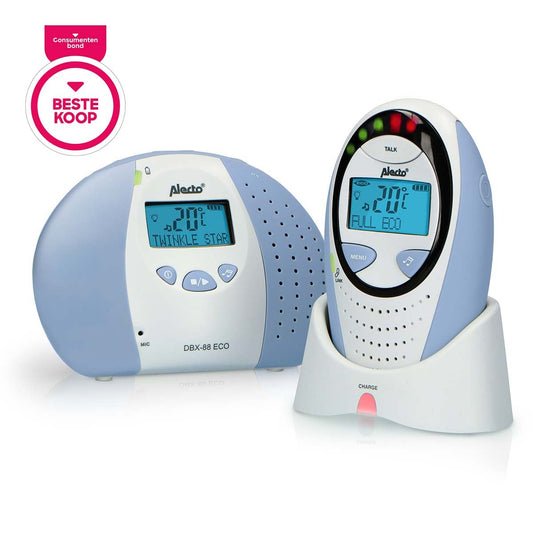 Alecto DBX-88 ECO Full Eco DECT baby monitor with display white/blue