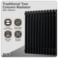 Baridi Horizontal Traditional 2 Column Radiator 600 x 832mm � Black DH363