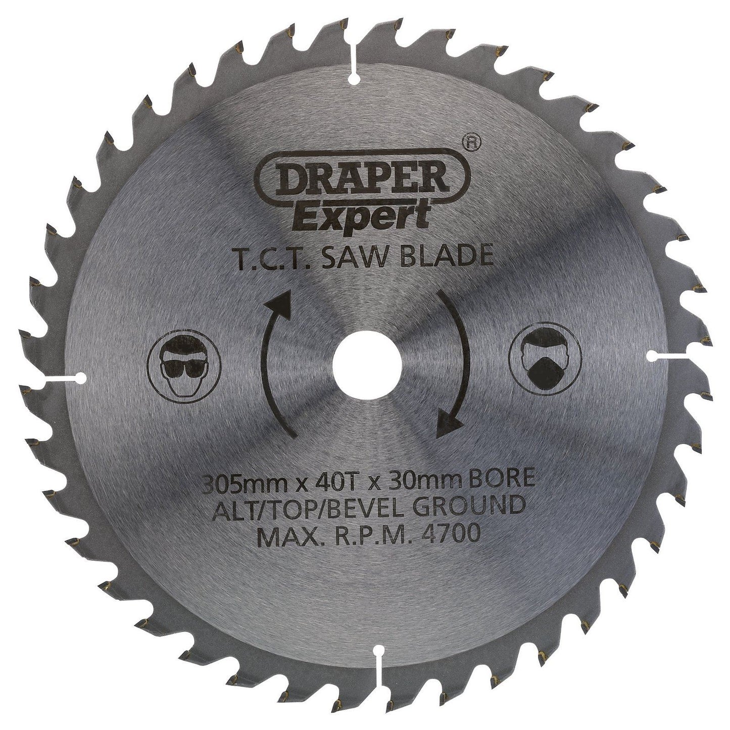 Draper Expert TCT Wood Circular Saw Blade 305mm x 40 Teeth x 30mm Milwaukee MS30 - 38150