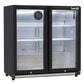 Baridi Hinged Double Door, Back Bar Drinks Fridge/Cooler, 190L Capacity DH272