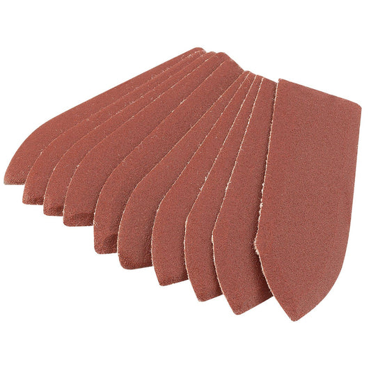 1x Pack Of 10 Draper 240 Grit Hook & Loop Finger Sander Sheets - 67 x 67 x 22mm