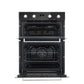 Baridi 72cm Built-Under Double Oven, 74L Capacity, Energy Rating A - Black DH278
