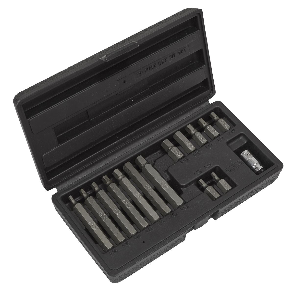Sealey Hex Bit & Holder Set 15pc - Metric S0533