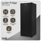 Baridi Freestanding Larder Fridge 241L � Black DH323