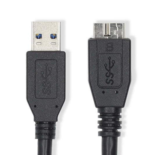Nedis USB Cable USB 3.2 Gen 1 USB-A Male USB Micro-B Male 5Gbps 2m Blue