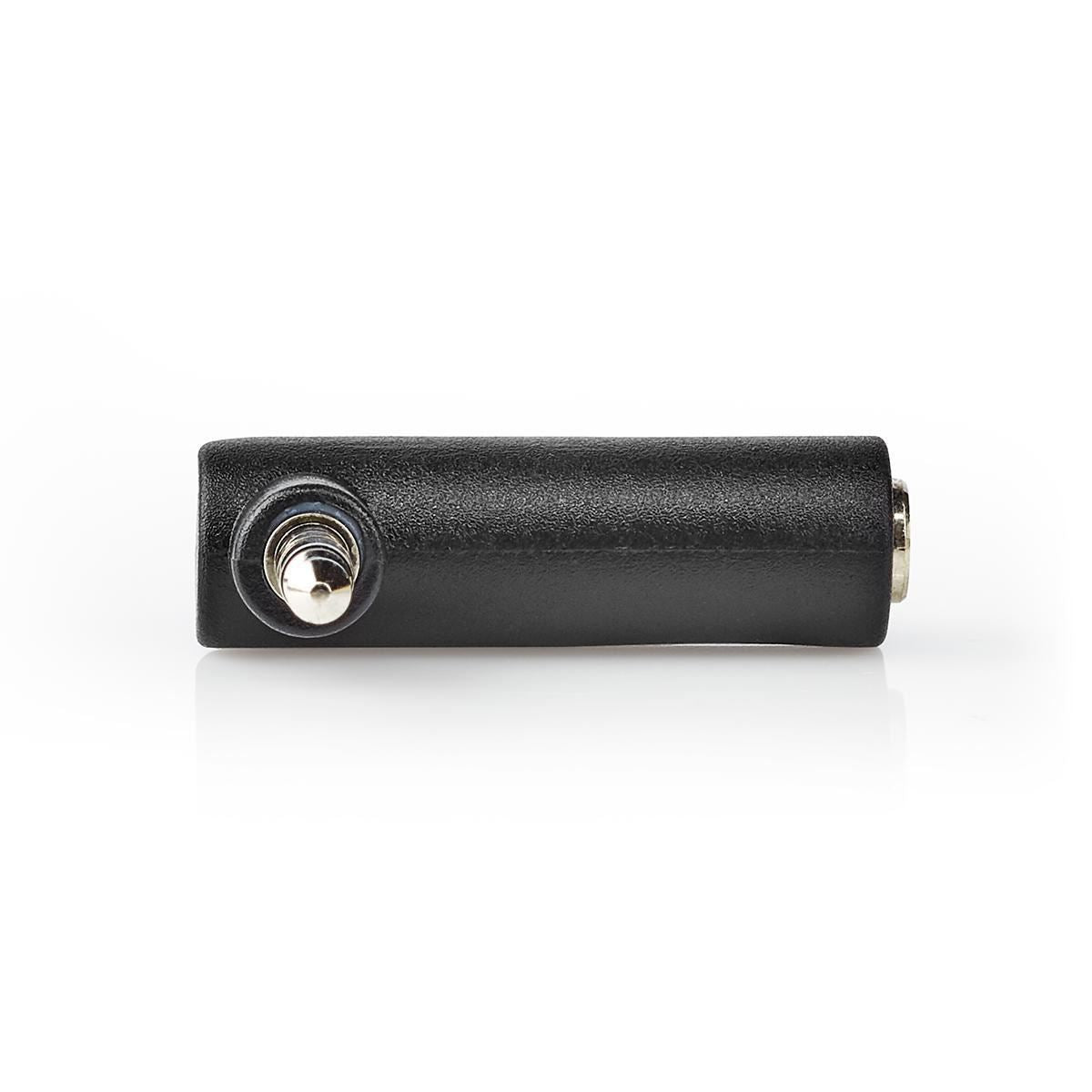 Nedis Stereo Audio Adapter 3.5mm Male to 3.5mm Female 90° Angled 4-Pole Black - CAGB22980BK