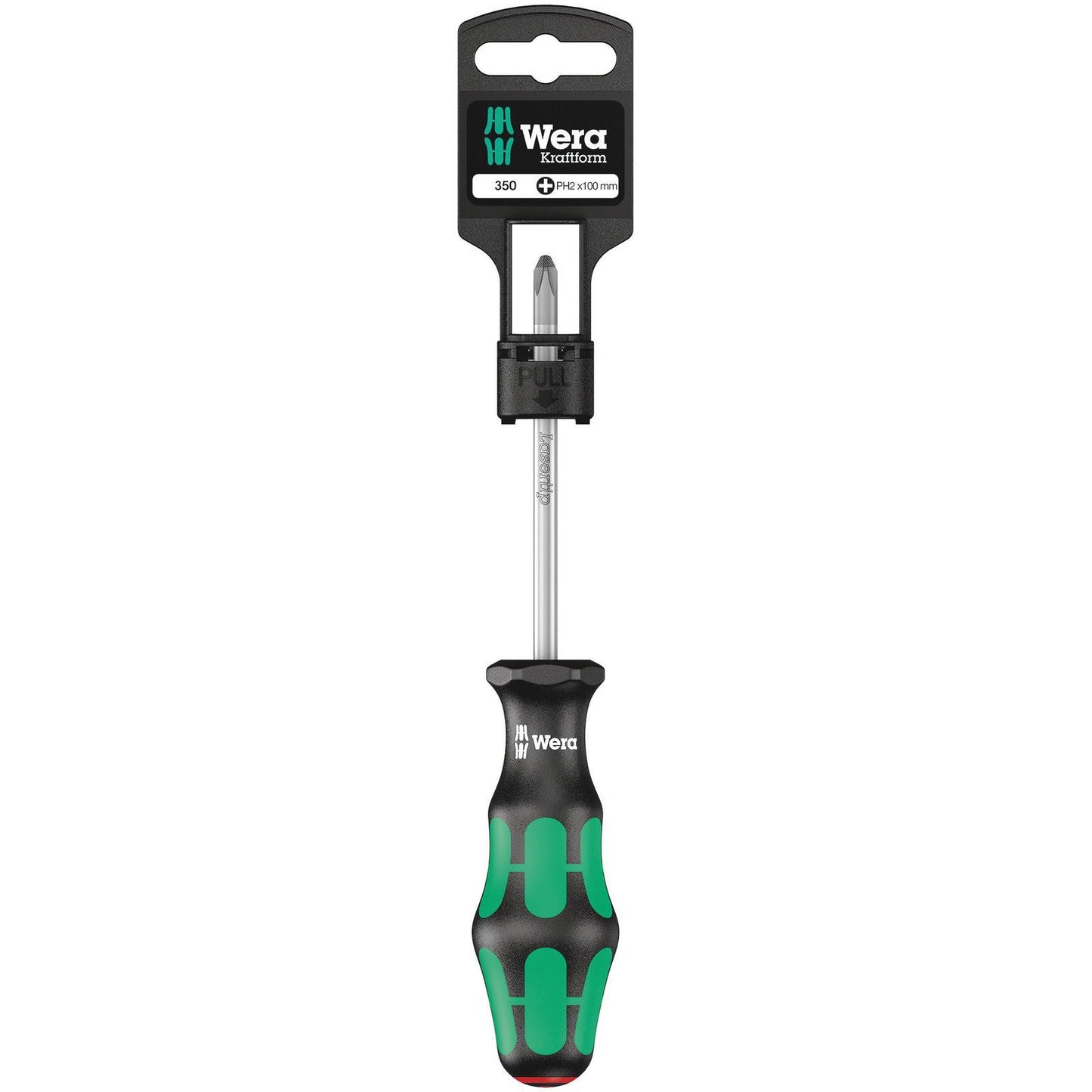 Wera 350PH Sb Screwdriver PH2/100 K'Form Plus Hangered 100052