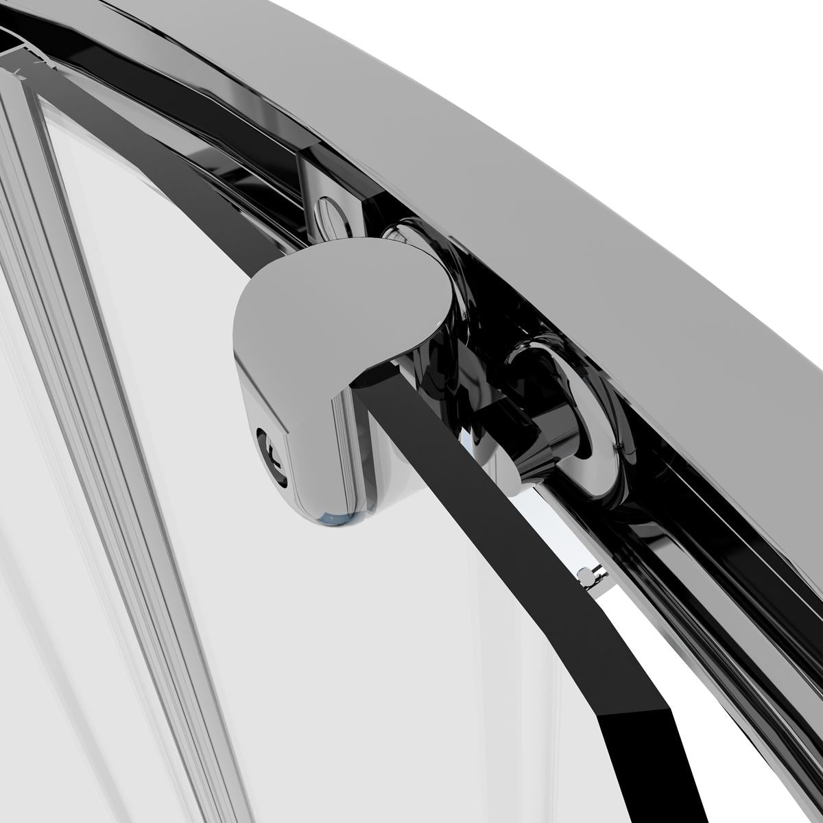 Baridi Quadrant Shower Entry Enclosure 800 x 800 x 1850mm with 6mm Tempered Glass - Chrome DH301