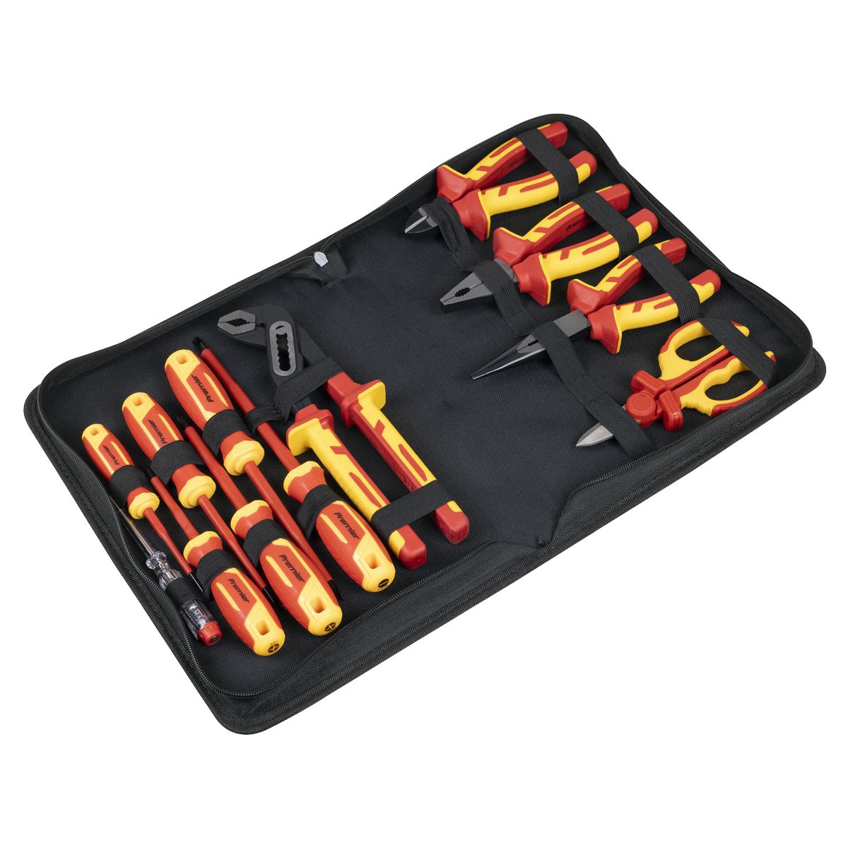 Sealey Premier Screwdriver, Pliers & Scissor Set 12pc - VDE Approved AK83463