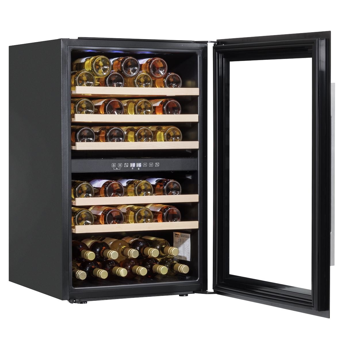 Baridi 57 Bottle Dual Zone Wine Fridge & Cooler 60cm DH118