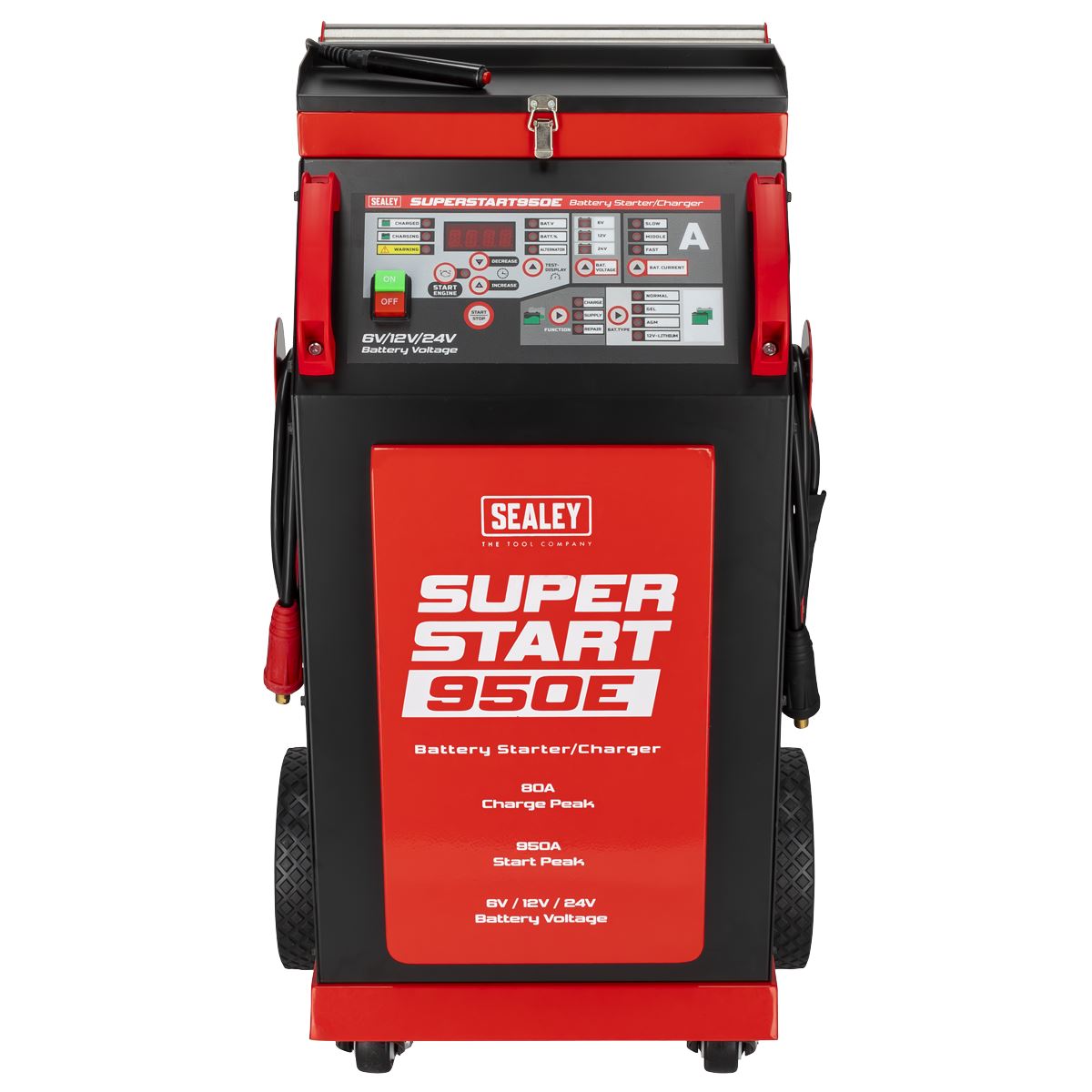 Sealey 6/12/24V Battery Starter/Charger 950A SUPERSTART950E