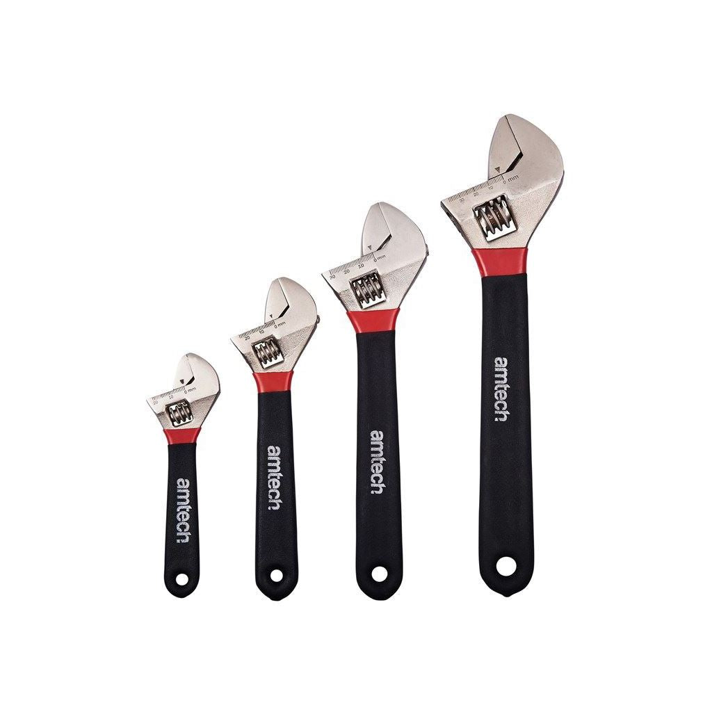 Amtech 4pc Adjustable Wrench Set