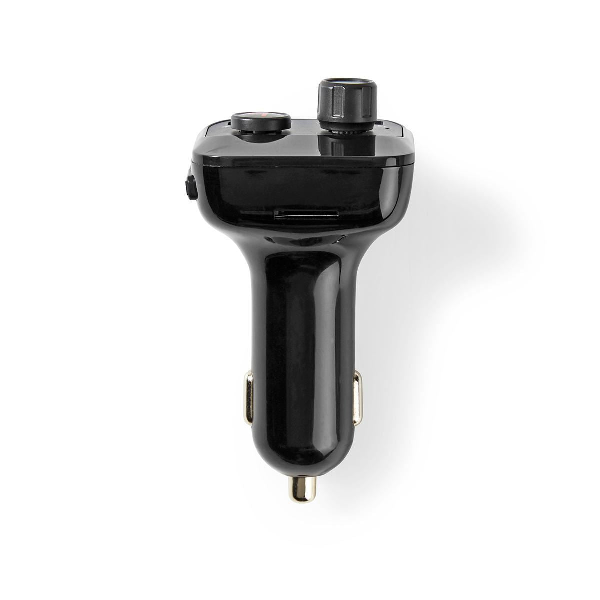 Car FM Transmitter Bluetooth Bass MicroSD Card Slot Hands-Free Calling 2x USB - CATR120BK