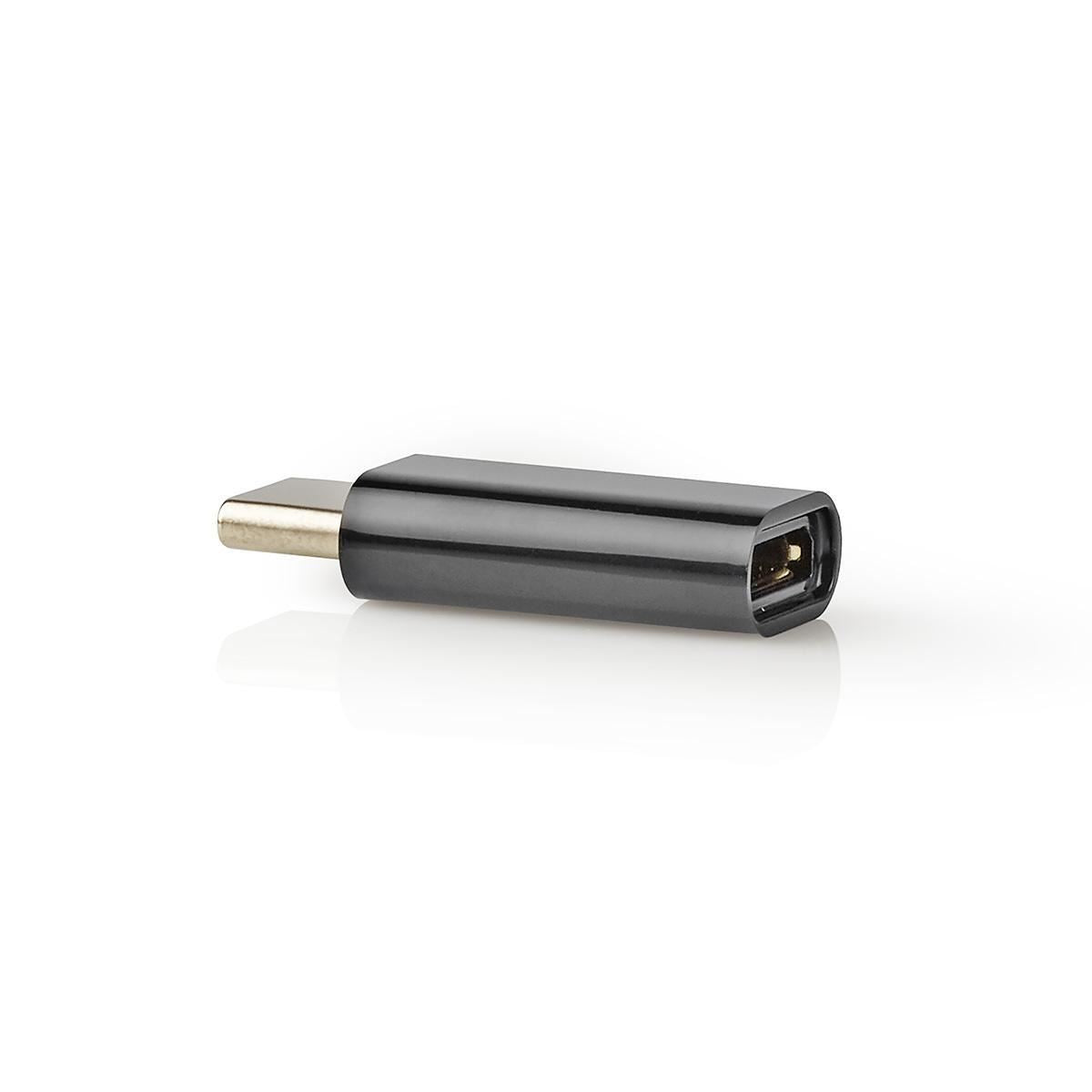 Nedis USB 2.0 Adapter Type-C Male to Micro B Female Black CCGP60910BK