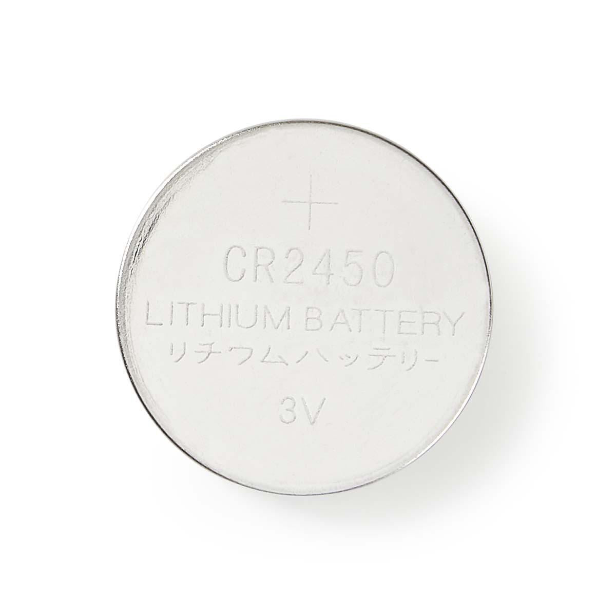 Nedis Lithium Button Cell Battery CR2450 3V 5 pieces Blister BALCR24505BL