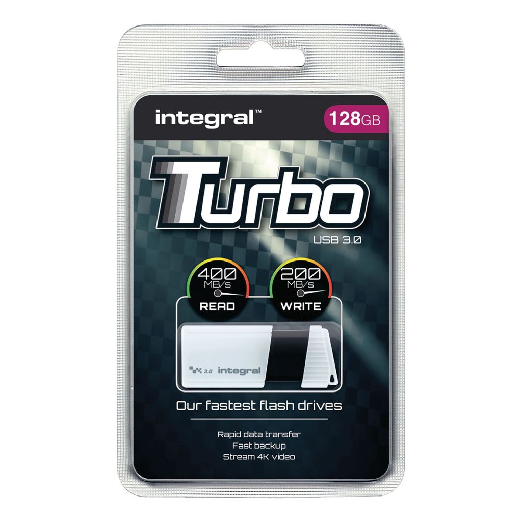 Integral Flash Drive USB 3.0 128GB White/Black