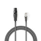 Nedis DMX Adapter Cable XLR 3-Pin Female to RJ45 Male 0.3m Grey COTP15710GY03