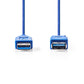 Nedis USB 3.0 Cable A Male to A Female 2m Blue CCGP61010BU20
