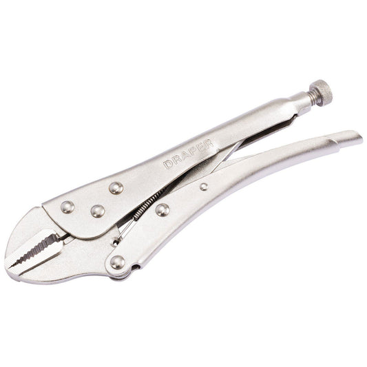 Carbon Steel 225mm Straight Jaw Self Grip Pliers Draper (67824)
