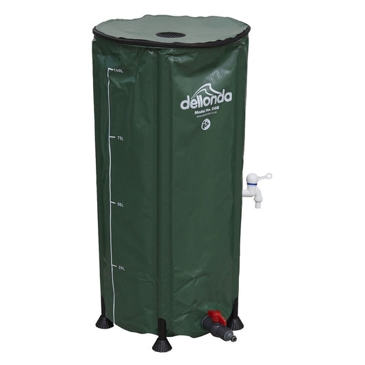 Sealey Dellonda Collapsible PVC Garden Water Butt with Zipped Lid & Drain Tap, 100L DG8