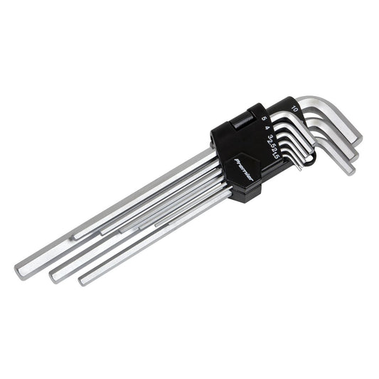 Sealey Hex Key Set 9pc Extra-Long Metric AK7137