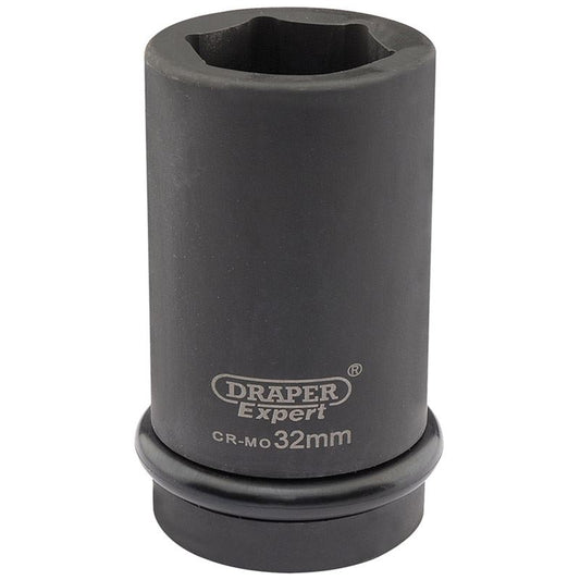 Draper 05146 Expert 32mm 1" Square Drive Hi-Torq 6 Point Deep Impact Socket