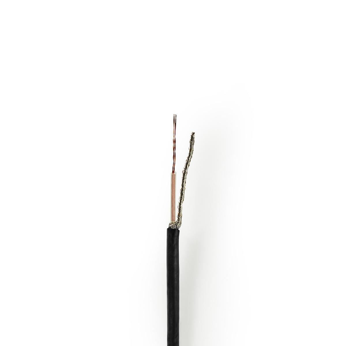 Nedis Coax Cable RG174 100m Reel Black CSBR0210BK1000