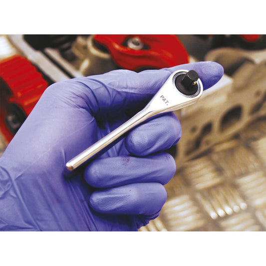 Sealey Ratchet Wrench Micro 1/4"Sq Drive Stainless Steel AK6960