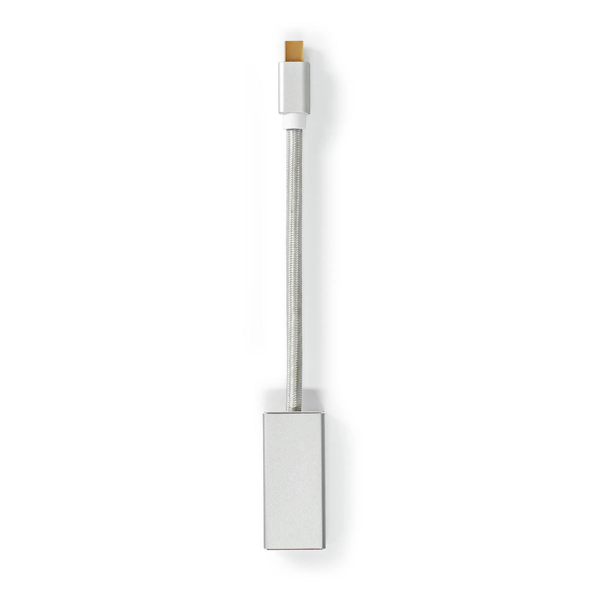 Silver Nedis 1.2 Mini DisplayPort Male to HDMI Female 21.6 Gbps 0.2m 20cm 4K - CCTB37450AL02