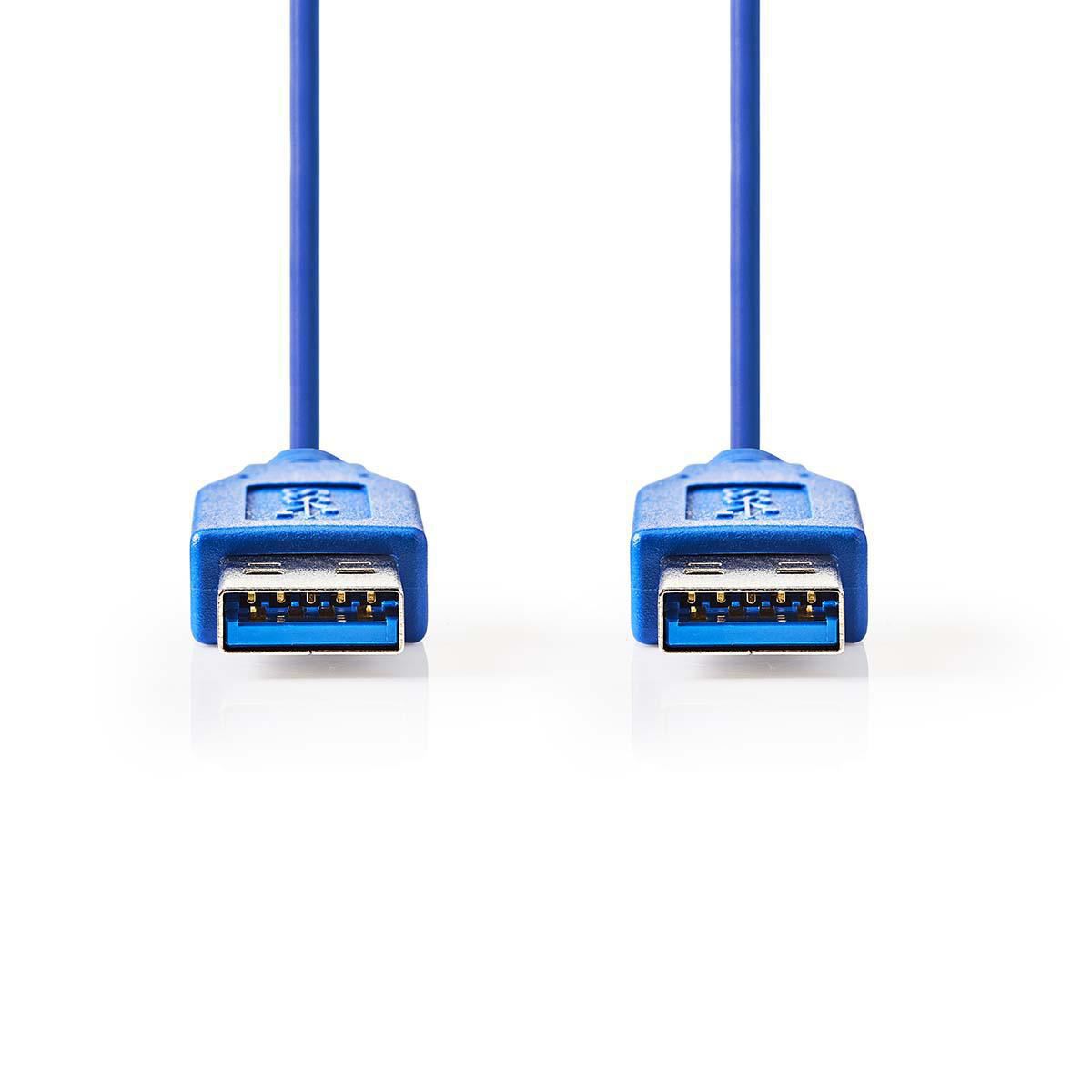 Nedis USB 3.0 Cable A Male to A Male 2m Blue CCGP61000BU20