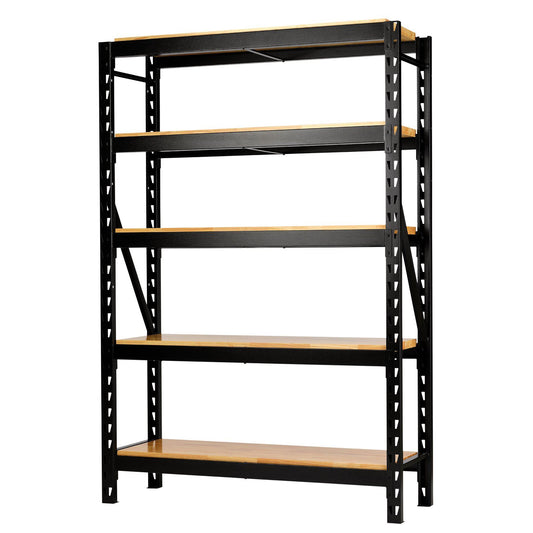Draper BUNKER 22 Piece Modular 5 Tier Racking with Hardwood Shelving, 1500mm