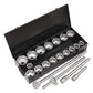 Sealey Socket Set 21pc 1"Sq Drive 6pt WallDrive Metric S0768