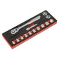 Sealey Low Profile Socket Set 14pc 3/8"Sq Drive Metric - Platinum AK5785